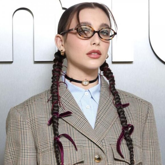 Miu Miu MU01XV VAU1O1 Eyeglasses Honey Havana 50mm Oval Frame - Picture 5 of 12